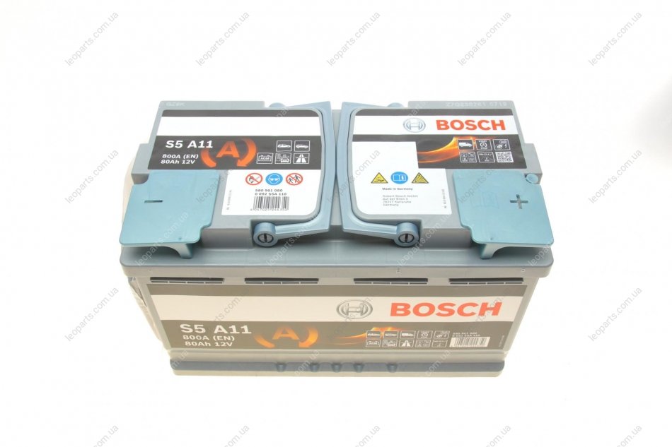 0 092 S5A 110 BOSCH S5 A11 S5 Batterie 12V 80Ah 800A B13 AGM