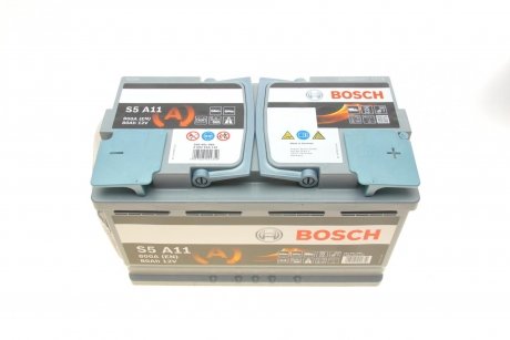 Аккумулятор 80Ah/800A (315x175x190/+R/B13) (Start-Stop AGM) BOSCH 0 092 S5A 110