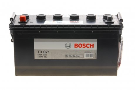 Аккумулятор 100ah-12v (t3071) (413x175x220),l,en600 BOSCH 0092T30710 (фото 1)