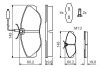 Колодки гальмівні (передні) Citroen Jumper/Fiat Ducato/Peugeot Boxer 94-02 (+датчики) BOSCH 0 986 424 030 (фото 5)