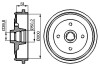 Vw барабан торм. задний audi 80 -91 BOSCH 0986477053 (фото 1)