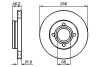 Тормозной диск передний audi 80 86-91, 100 -90 (256*22) BOSCH 0986478018 (фото 5)