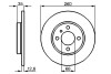 Тормозной диск bmw e30 \'\'f BOSCH 0986478029 (фото 1)