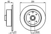 Opel диск тормозной задний kadett e,vectra a 2.0 87- BOSCH 0986478328 (фото 1)