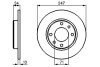 Диск тормозной задний peugeot 405 247x10 BOSCH 0986478359 (фото 1)