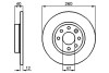 VOLVO Тормозной диск передний 440-460 -96 BOSCH 0986478386 (фото 1)