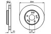 Гальмівний диск mb w124 m104 f BOSCH 0986478428 (фото 1)