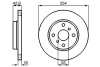 Гальмівний диск TOYOTA Paseo,Sera 1,5 88-99 BOSCH 0986478585 (фото 1)