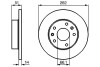 Гальмівний диск land rover freelander \'\'f \'\'1,8-2,5 \'\'97-06 BOSCH 0986478991 (фото 1)