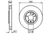 Тормозной диск пер. PEUGEOT 607 3.0 v6 BOSCH 0986479027 (фото 1)