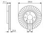 Тормозной диск opel astra g/vectra \'\'f pr2 BOSCH 0986479R76 (фото 1)