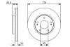 Тормозной диск mitsubishi lancer/space runner \'\'f \'\'1,6-2,4 \'\'99-08 pr2 BOSCH 0986479S00 (фото 1)