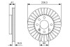 Тормозной диск opel/daewoo astra/combo/corsa/kadett/vectra/lanos \&#039;\&#039;f pr2 BOSCH 0986479S98 (фото 1)