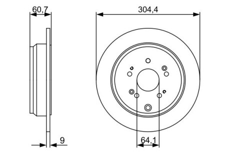 Тормозной диск BOSCH 0986479V84