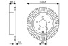 Тормозной диск infiniti/nissan fx/m/q70/q50/jx/qx60/qx70/fx35/murano/pathfinder \'\'r \'\'3,5-4,5 \'\'08- BOSCH 0986479W11 (фото 1)