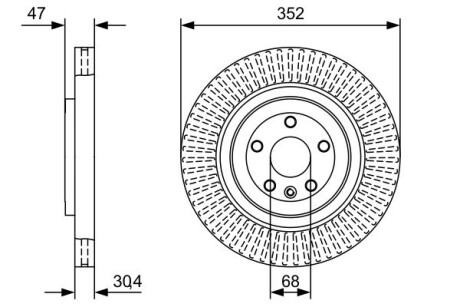 Тормозной диск BOSCH 0 986 479 W53