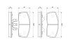 Daihatsu колодки тормозные передние charade 87-93 BOSCH 0986493390 (фото 5)