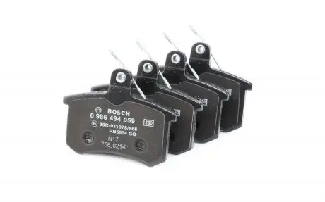 Тормозные колодки задние BOSCH 0986494059