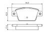 Тормозные колодки задние stilo, bravo 1.2 16v-2.4 20v 01- BOSCH 0986494536 (фото 7)