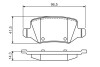 Тормозные колодки mercedes a(w168,w169)/b(w245)/vaneo "r "98>> BOSCH 0986494569 (фото 5)