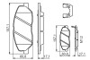 HYUNDAI Колодки гальмівні передн. (з пластинами для встановлення) Santa Fe 06-09 BOSCH 0986494631 (фото 7)