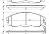 Колодки гальмівні (передні) Hyundai Santa Fe/Ssangyong Kyron 05-/Rexton 02- BOSCH 0986494650 (фото 8)