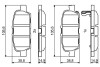 Тормозные колодки nissan murano/qashqai/x-treil/teana/tiida "r "07>> BOSCH 0986494857 (фото 7)