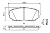 Гальмівні колодки дискові mazda cx-7/cx-9 \'\'f BOSCH 0986494879 (фото 7)