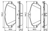 Комплект гальмівних накладок, дискове гальмо DB C205 13- BOSCH 0986494951 (фото 5)