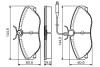 Тормозные колодки передние (с датч.) citroen jumper fiat ducato peugeot box BOSCH 0986495056 (фото 1)