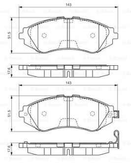 Тормозные колодки BOSCH 0986495059 (фото 1)