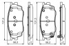 Тормозные колодки mazda 6 \'\'1.8 \'\'>>07 pr2 BOSCH 0986495087 (фото 1)