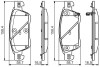 Гальмівні колодки дискові infiniti g "f "09>> BOSCH 0986495134 (фото 1)