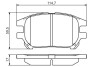 Тормозные колодки lexus rx300 u1 2001-2003 f BOSCH 0986495140 (фото 1)