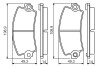 Тормозные колодки задние renault 21, 25, espace 1,6-2,9 BOSCH 0986495270 (фото 5)