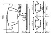 Тормозные колодки передние audi a3/tt vw golf v, passat 05- seat leon (с датч.) BOSCH 0986495356 (фото 1)