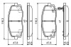 Гальмівні колодки дискові HYUNDAI/KIA i10/Picanto \'\'F "04>> BOSCH 0986495377 (фото 1)