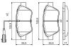 Тормозные колодки fiat 500 "f "09>> BOSCH 0986495378 (фото 7)