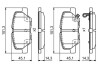 Mitsubishi колодки торм.задние outlander 12-, asx, citroen c4 aircross, mazda 6 BOSCH 0986495381 (фото 1)