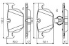 Тормозные колодки задн. BMW E90 E60 E70 2,0-3,0 BOSCH 0986495481 (фото 1)