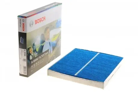 Фильтр салона VW Polo 1.0TSI/2.0GTI/Seat Ibiza 1.0TSI/1.6TDI 17- (угольный/антиаллергенный/антибактериальный) BOSCH 0986628566