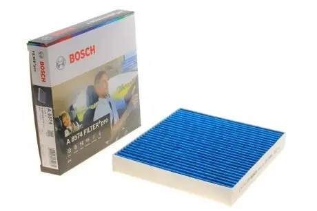 Фильтр салона Filter+ Pro (угольный/антиаллергенный/антибактериальный) BOSCH 0986628574