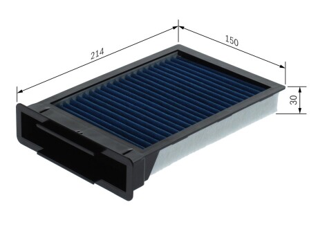 Фільтр салону Citroen C1 05-14/Peugeot 107 05-/Toyota Aygo 1.0i/1.4 HDi 05- (вугільний) BOSCH 0 986 628 652