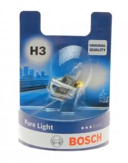 Автолампа H3 12V 55W PK22s Pure Light (BL) BOSCH 1987301006