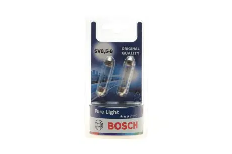 Лампа 10w 12v sv8.5-8 блистер 2 шт. - кратн. 20 шт BOSCH 1987301014