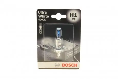 Лампа h1 ultra white 4200k блистер - кратн. 20 шт BOSCH 1987301088