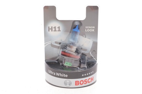 Автолампа H11 12V 55W PGJ19-2 Ultra White (BL/1шт) BOSCH 1987301154