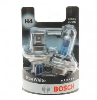 Автолампа 12V H4 ULTRA WHITE 4200K (2 шт) BOSCH 1987301440