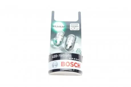 Лампа led retrofit w5w к-т 2 шт BOSCH 1987301505