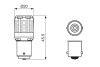 LED Gigalight Автолампа P21W 2шт. цвет./температура - теплый 4000K BOSCH 1987301518 (фото 6)